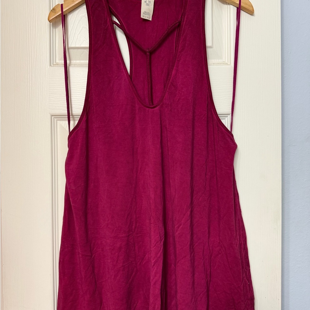 We The Free Magenta Tank Top
